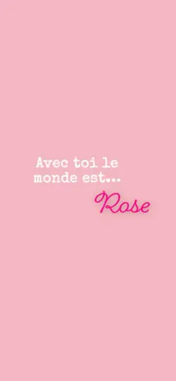 Le monde en rose 🫶🏻