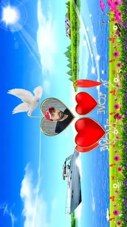 frame photo heart