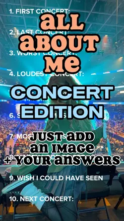 concert all about me