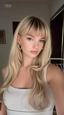 hair with bangs