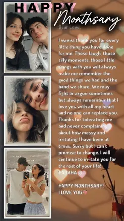 Monthsary template