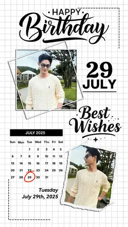 29 JULY BIRTHDAY