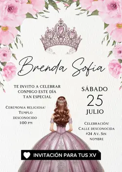 XV años invitación