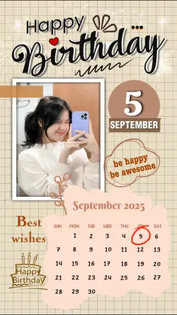 HBD 5 SEPTEMBER 2025
