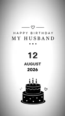 Hbd. my husband 