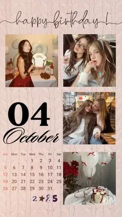 BIRTHDAY 4 OCTOBER