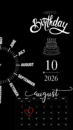 BDAY 10 AUGUST 2026