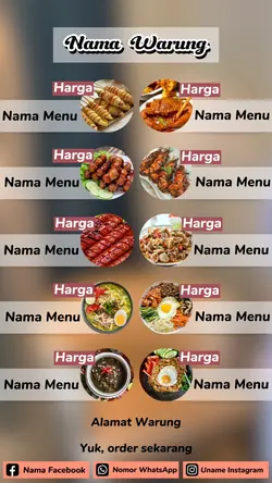 Daftar Menu Makanan