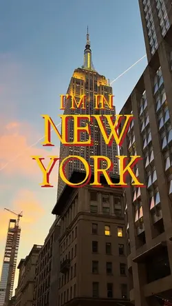 I’m in New York 