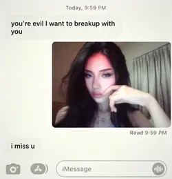 you’re evil  