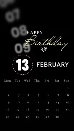 HBD 13 FEBRUARY 2026
