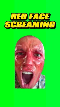 Red face screaming 