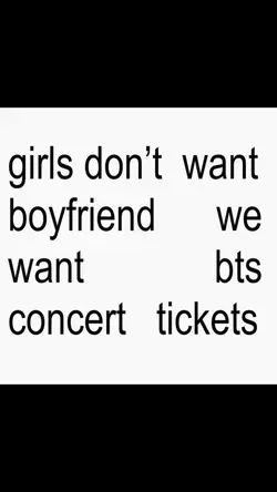 want BTS concert
