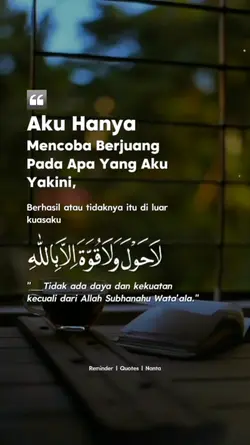 Mencoba berjuang 