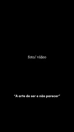 A arte de ser