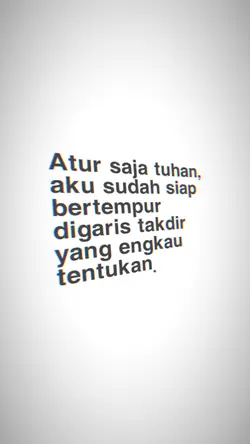 ATUR SAJA TUHAN