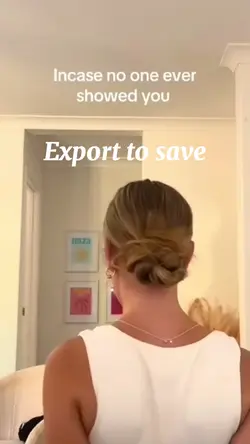Messy bun tut