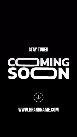 Coming Soon Dynamic Poster Black Smoke Theme