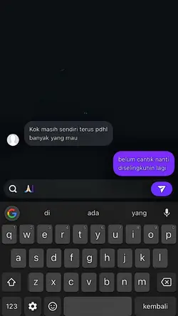 kok masih sendiri