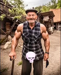 grandpa on fire]