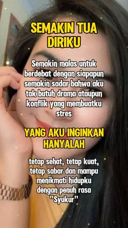 Smakin tua diriku