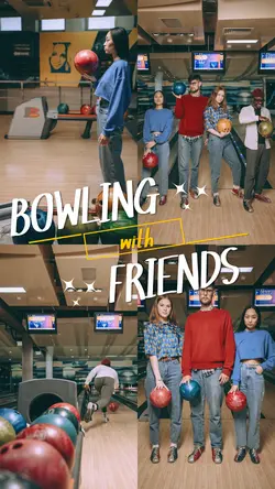 bowling with friends