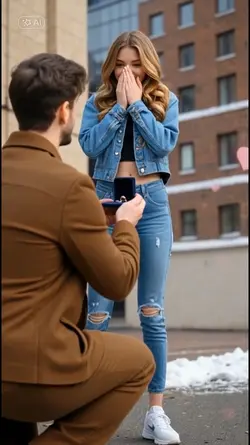 Romantic proposal.