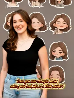chibi ai sticker