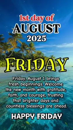 1st day of August