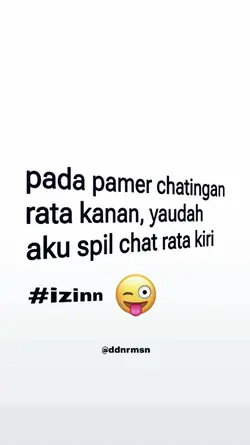 CHAT RATA KANAN