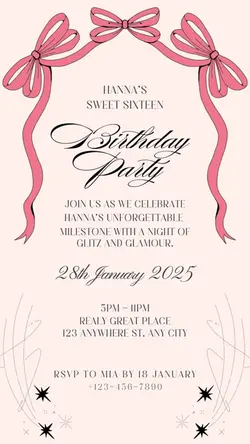 Birthday party card