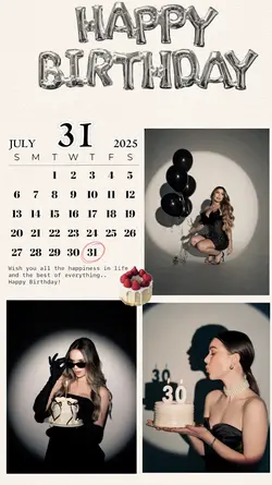 BIRTHDAY 31 JULY