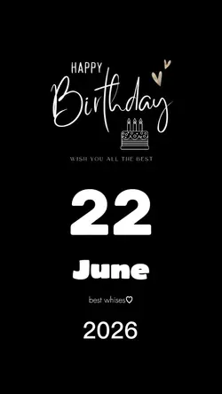 Hbd 22 June 2026 