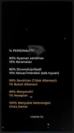 Personality cek