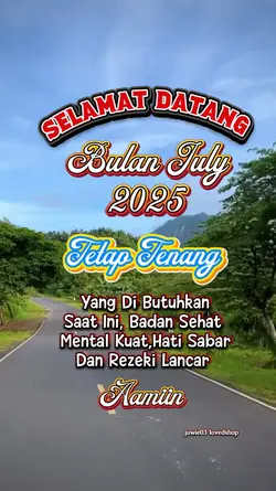 Selamat datang july