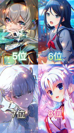 キャラランキングTOP16
4画面
