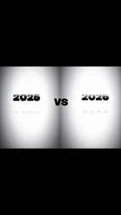 Me in 2025 VS 2026😎