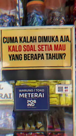 cuma kalah dimuka aj