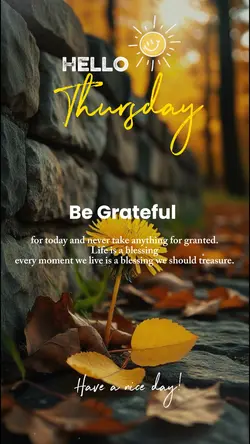 Be grateful 