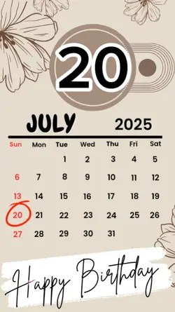 birthday 20 July 