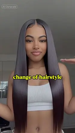 change of hairstyle