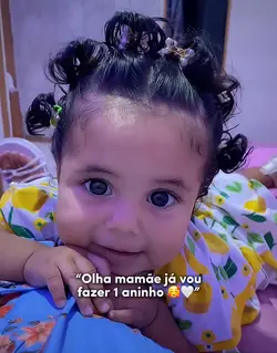 Olha mamãe 1 aninho