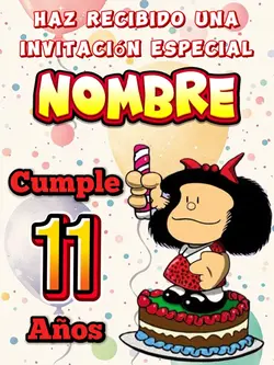 Mafalda invitación 