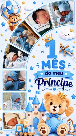 1 mêsversario menino