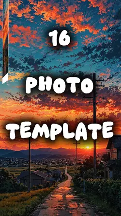 16 Photo Template 