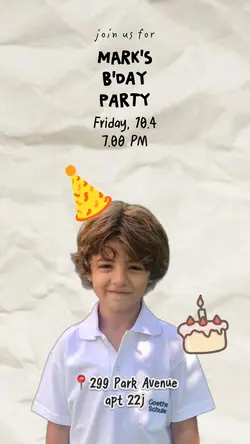 birthday invitation