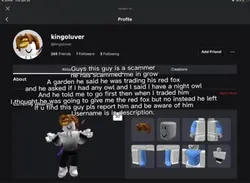 GAG SCAMMER