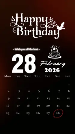 HBD 28 FEBRUARY