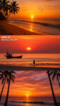 yellow sunset