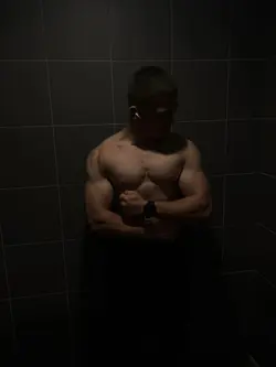 Gym posing